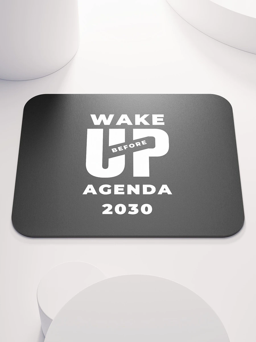Black Mouse Pad Wake Up before Agenda 2030 product image (2)