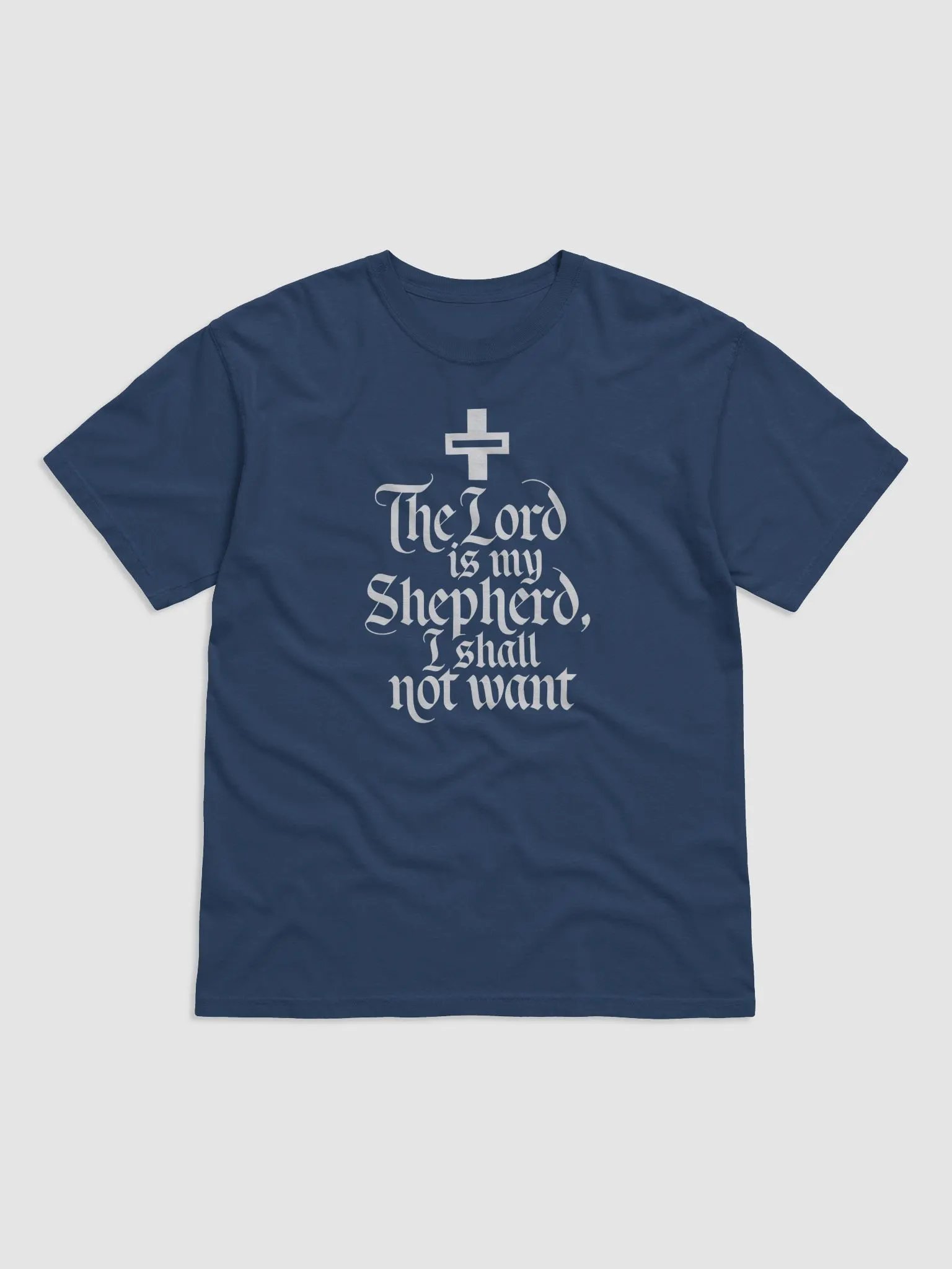 The Lord is My Shepherd, I Shall Not Want – Psalm 23:1 Bible Verse Comfort Colors T-Shirt product image (3)