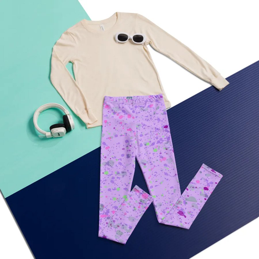 Youth Leggings - Lavender Splash product image (6)