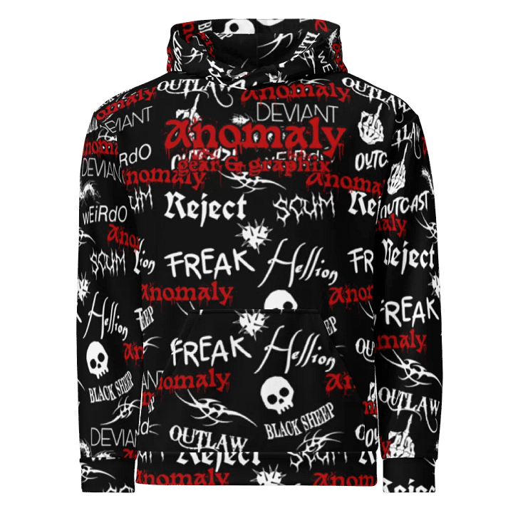 Outcast All Over Black Hoodie product image (1)