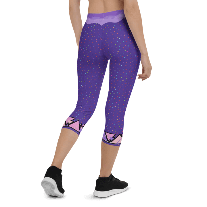 Purple Confetti Dreams Capri Leggings product image (2)