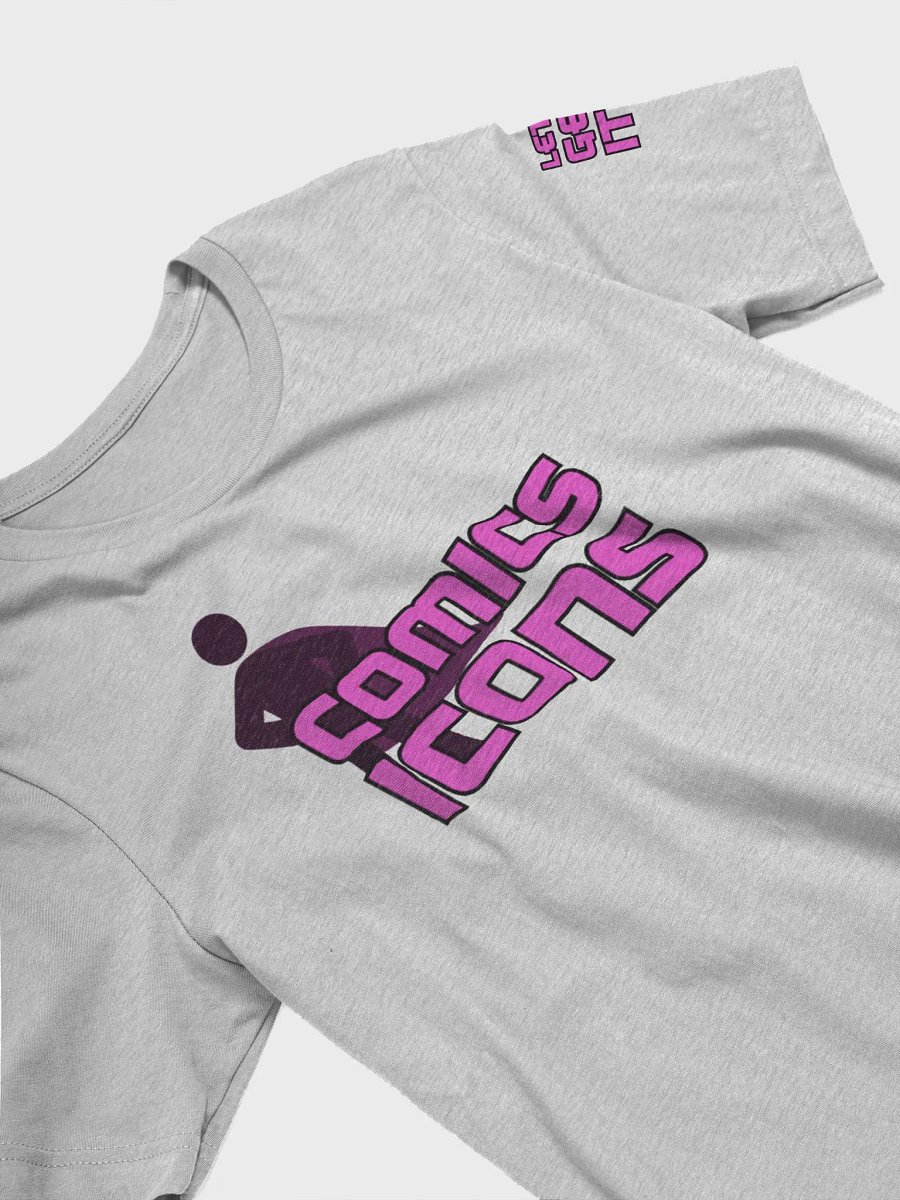 Comics Icons Pink On Black Logo Tee product image (3)