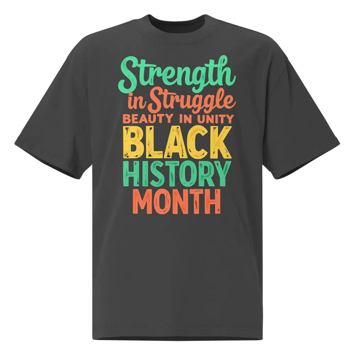 Strength in Struggle Beauty in Unity Oversized Tee product image (1)