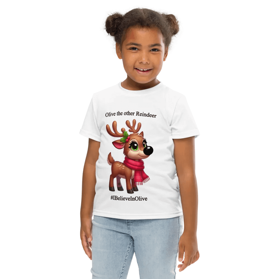 Kids White Christmas Official 'Olive the other Reindeer' T-Shirt product image (5)