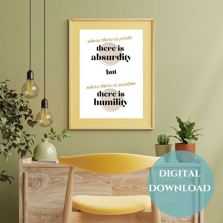 Pride vs Wisdom Printable Wall Art product image (1)
