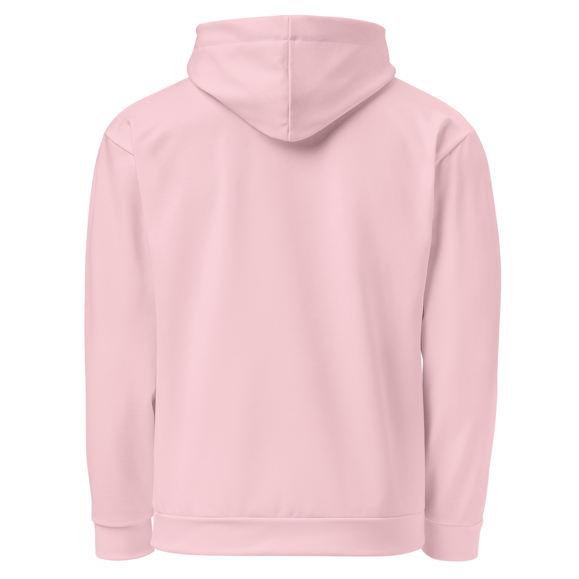 Rosa Pale Pink Solid Color Eco Friendly Pullover Unisex Hoodie product image (3)