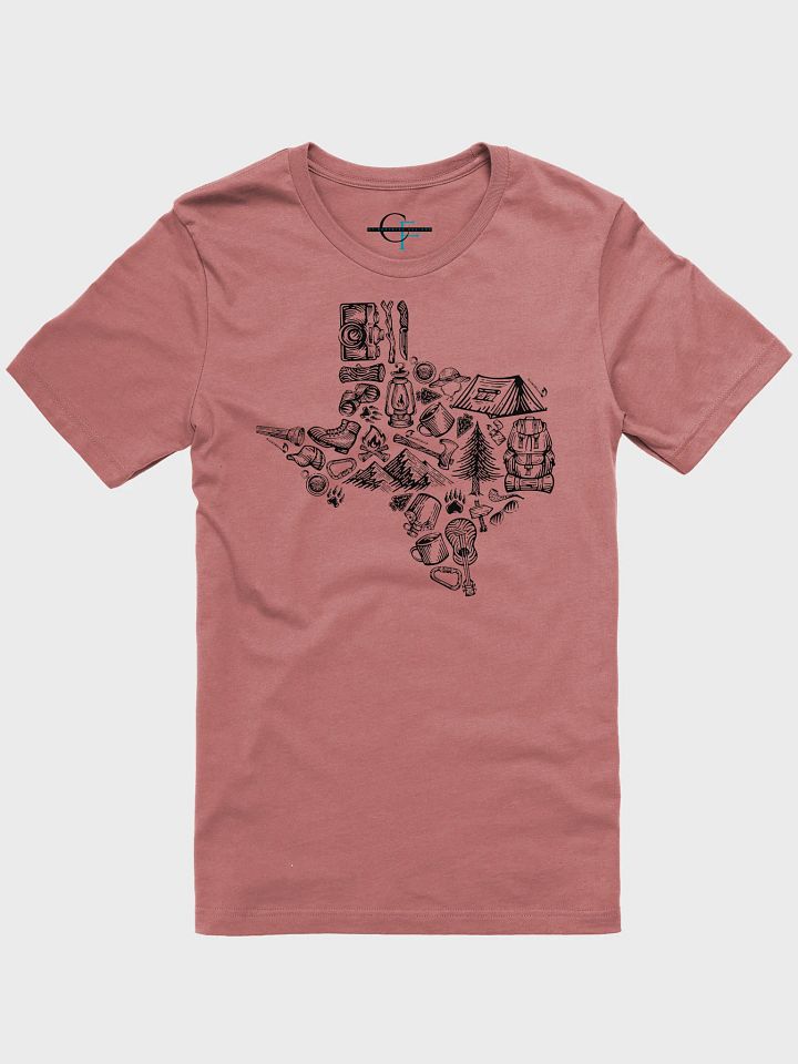 🥾 Texas Outdoors T-Shirt | Bella+Canvas Unisex Tee | Hiking & Nature Collage Design product image (1)