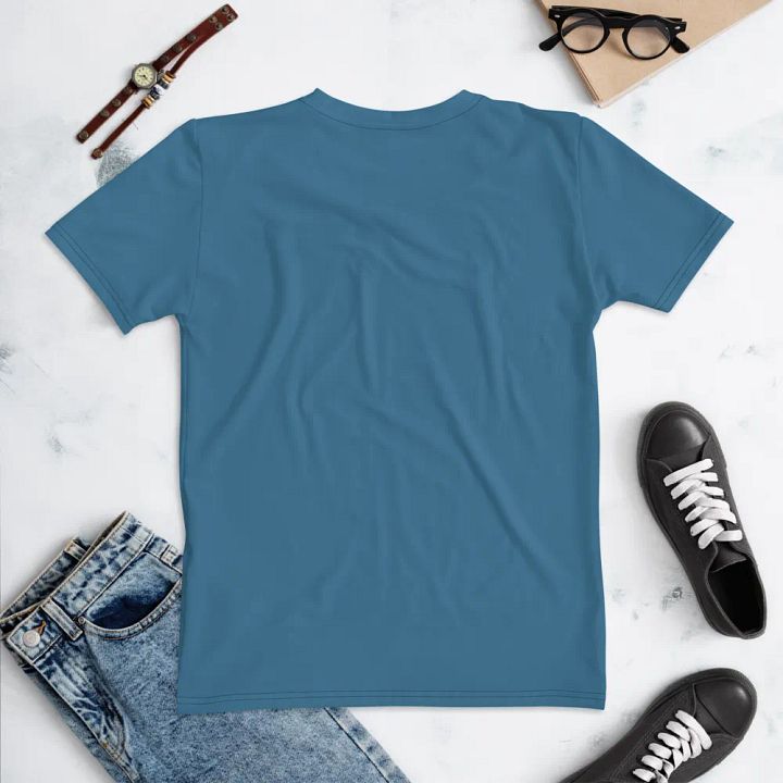 Plain Medium Blue True Summer Women's Crewneck Polyester Heavyweight Premium T-Shirt by Treasure Pie product image (2)