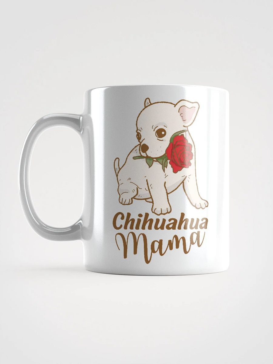 White Chihuahua Mama White Glossy Mug product image (6)