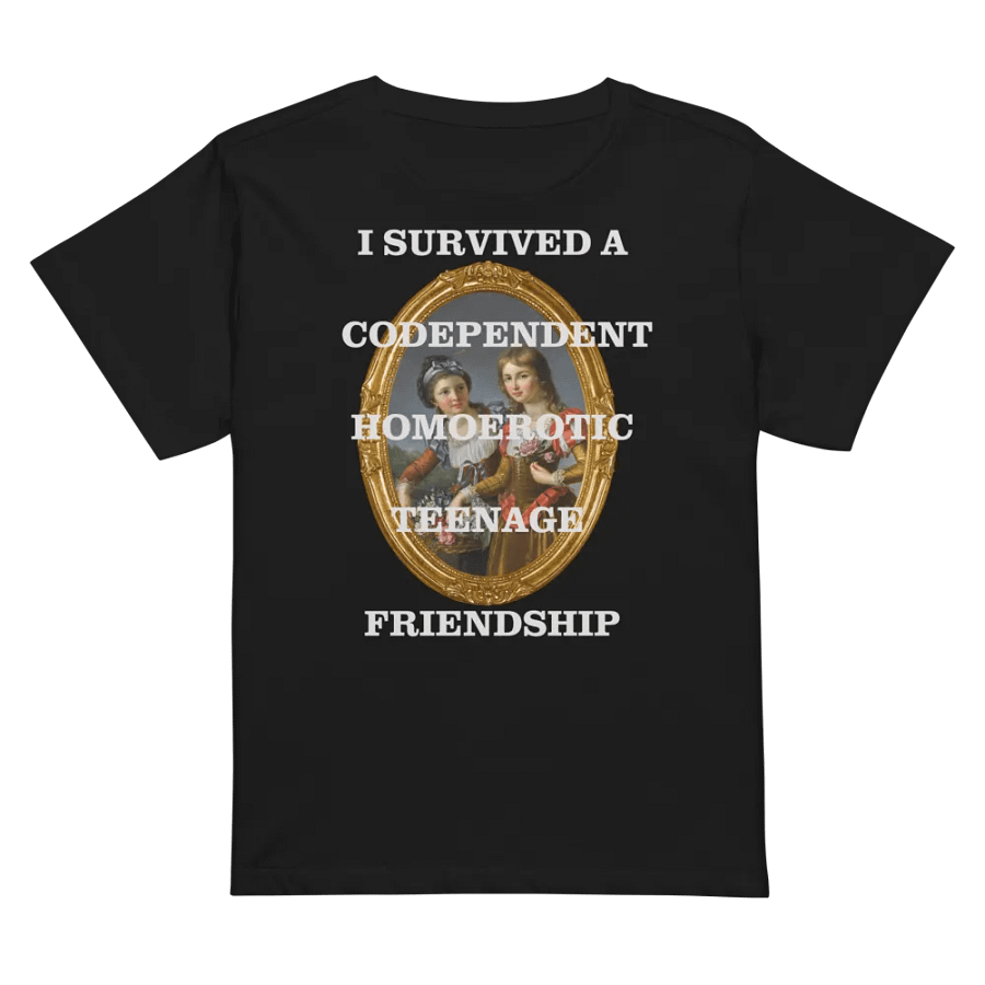 Codependent Homoerotic Teenage Friendship Framed High-Waisted T-Shirt product image (2)