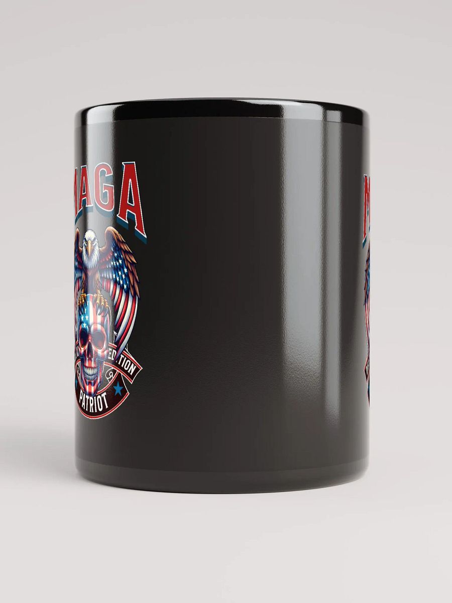 Patriotic MAGA Eagle Black Glossy Mug product image (10)