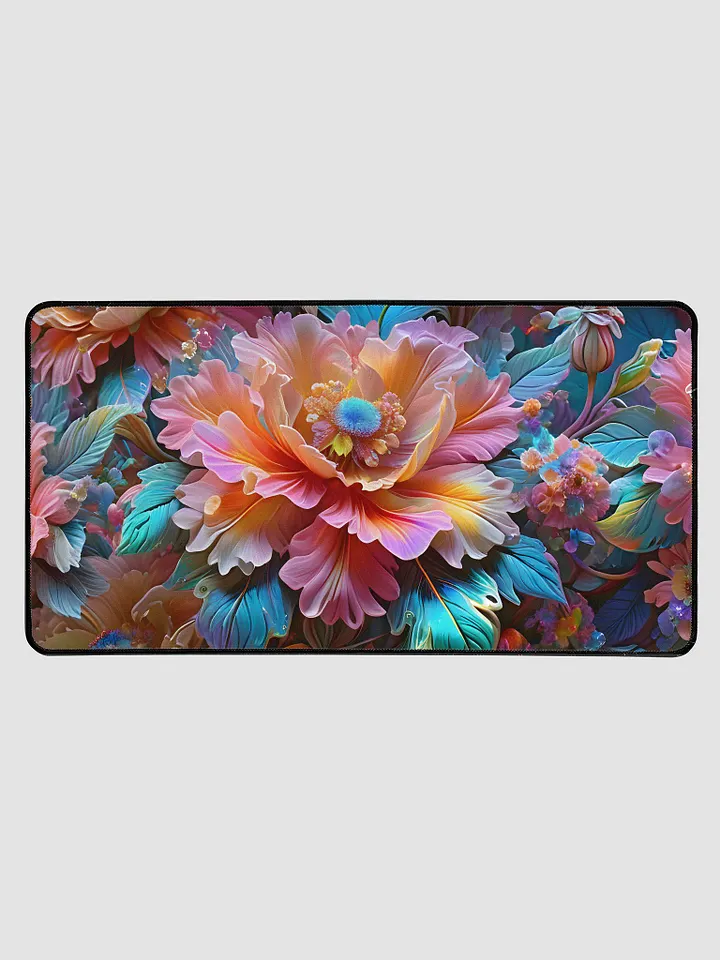Iridescent Flowers Desk Mat 31.5