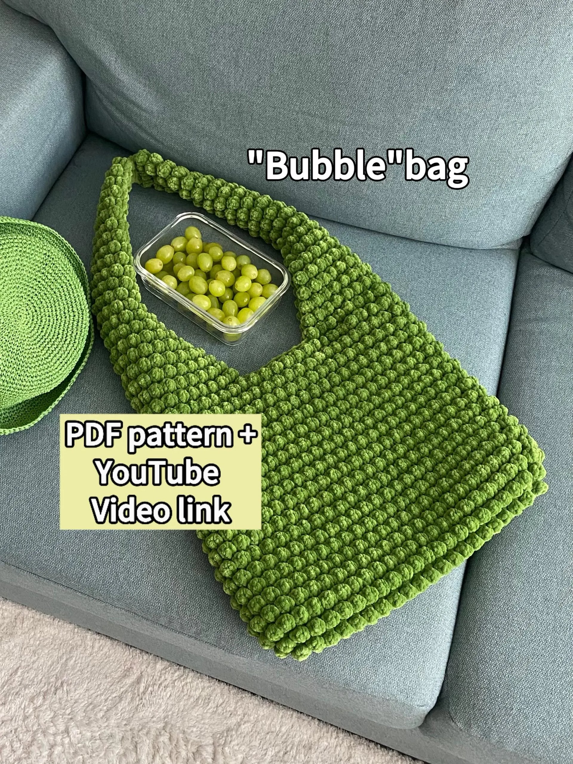 Crochet Pattern Bubble Bag (PDF Pattern and YT English Video Tutorial) product image (1)