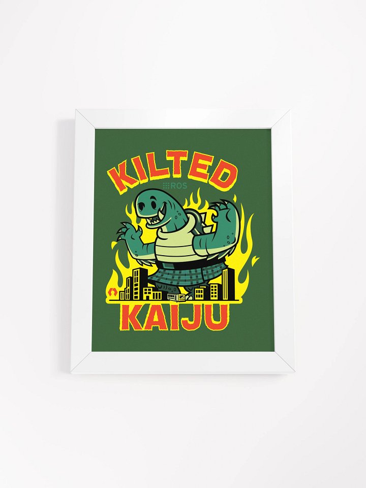 Kilted Kaiju framed poster product image (3)