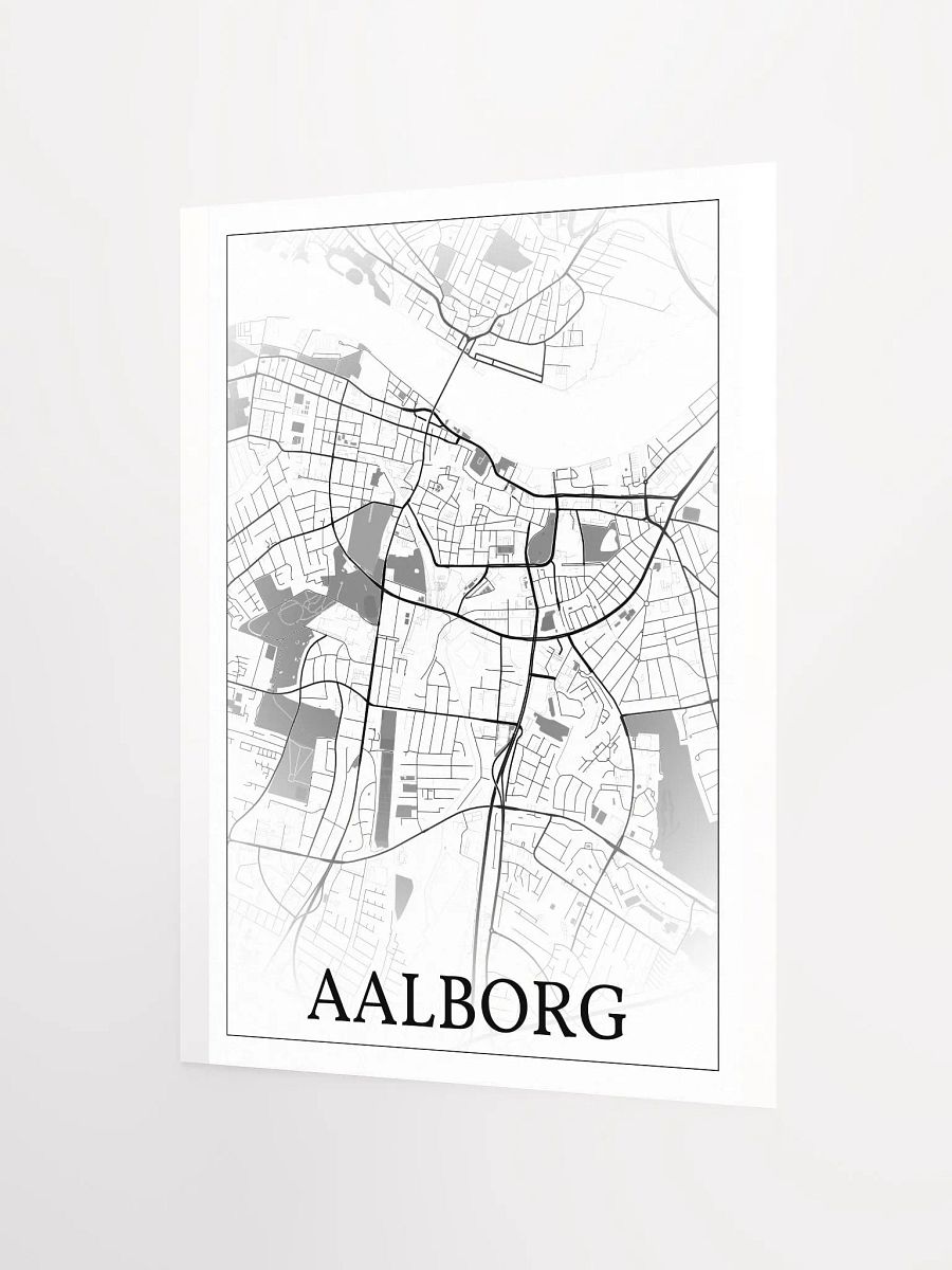 Aalborg, Denmark, city map print product image (8)