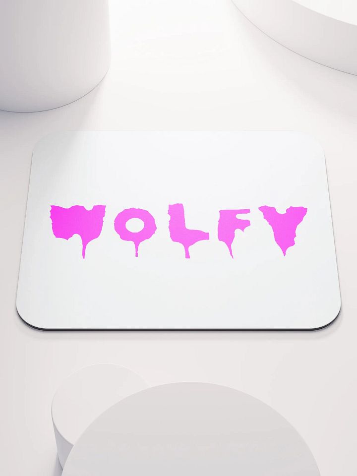 Drippy Pink Wolfy Mouse Pad product image (1)