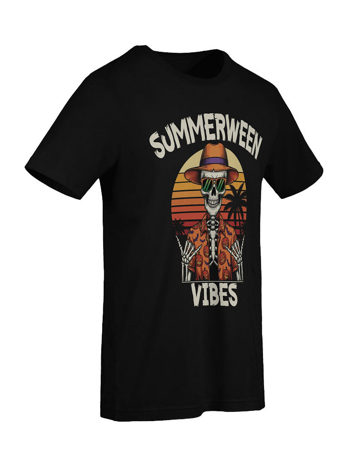 Summerween Halloween Vibes Skeleton Vacation tee product image (2)
