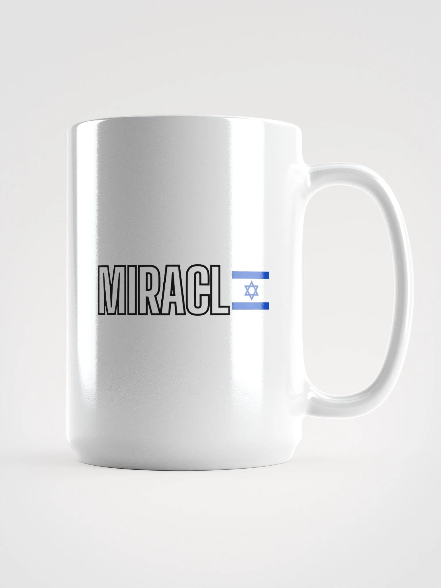 MIRACL🇮🇱 White Mug – Flag Edition product image (1)