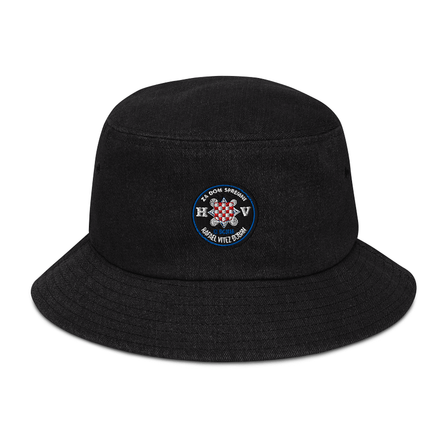 IX BOJNA RAFAEL VITEZ BOBAN Emblem Denim Bucket Hat product image (1)