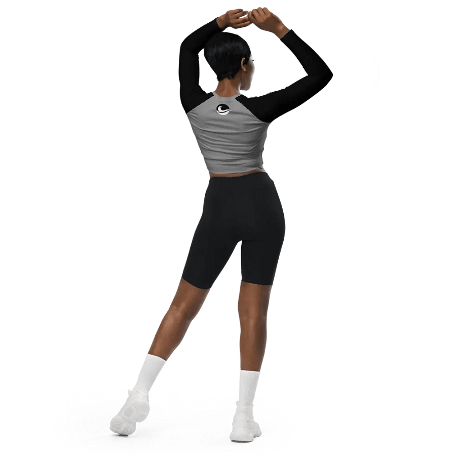 White Wave Cropped Rash Guard product image (6)