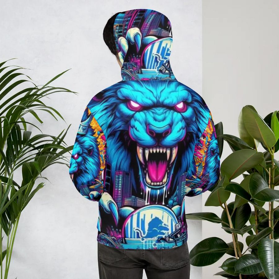 Roaring City Lion Unisex Hoodie product image (7)