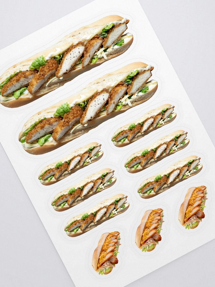 Chicken Fillet Roll Stickers product image (1)