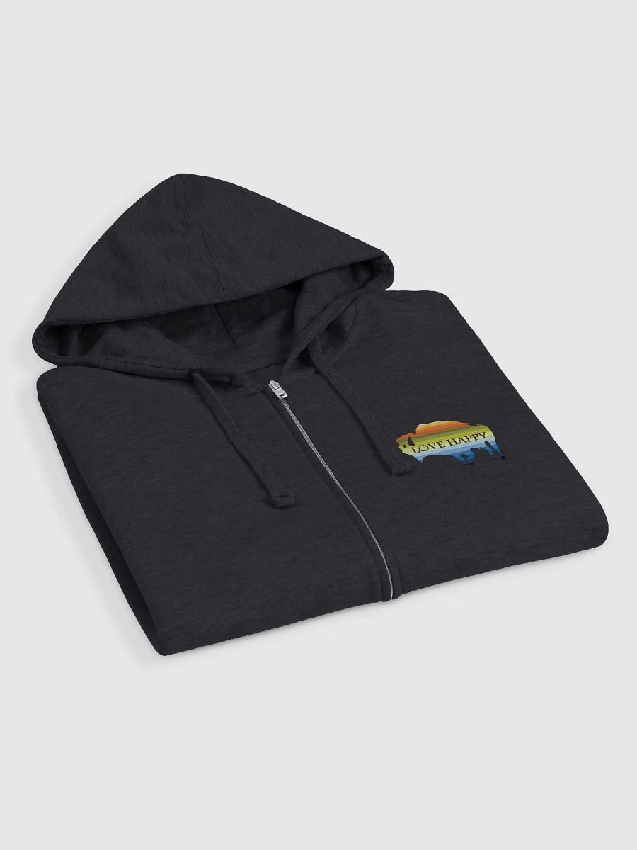 Love Happy Buffalo Zipped Fleece Hoodie product image (3)