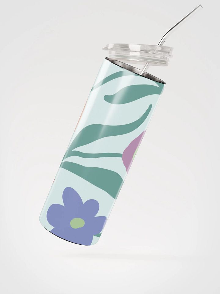 20 oz Floral Fantasy Stainless Steel Tumbler with reusable Straw, leak proof cup lid, Tumbler Mug Flasks product image (2)