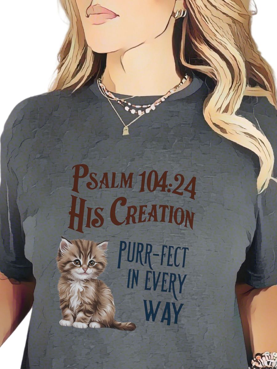 Psalm 104:24 Earthy Kitten product image (1)