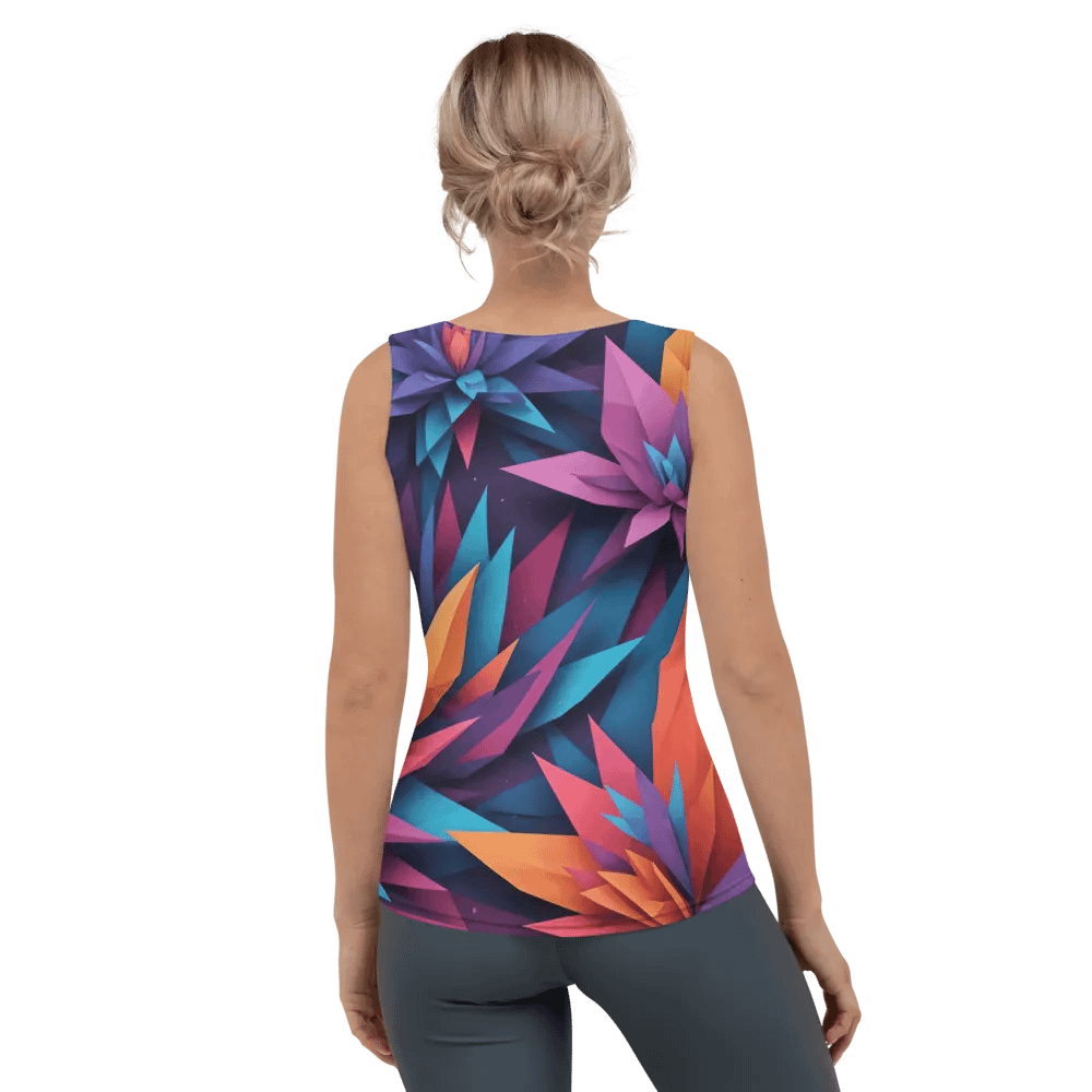 Origami Garden All-Over Print Tank product image (4)