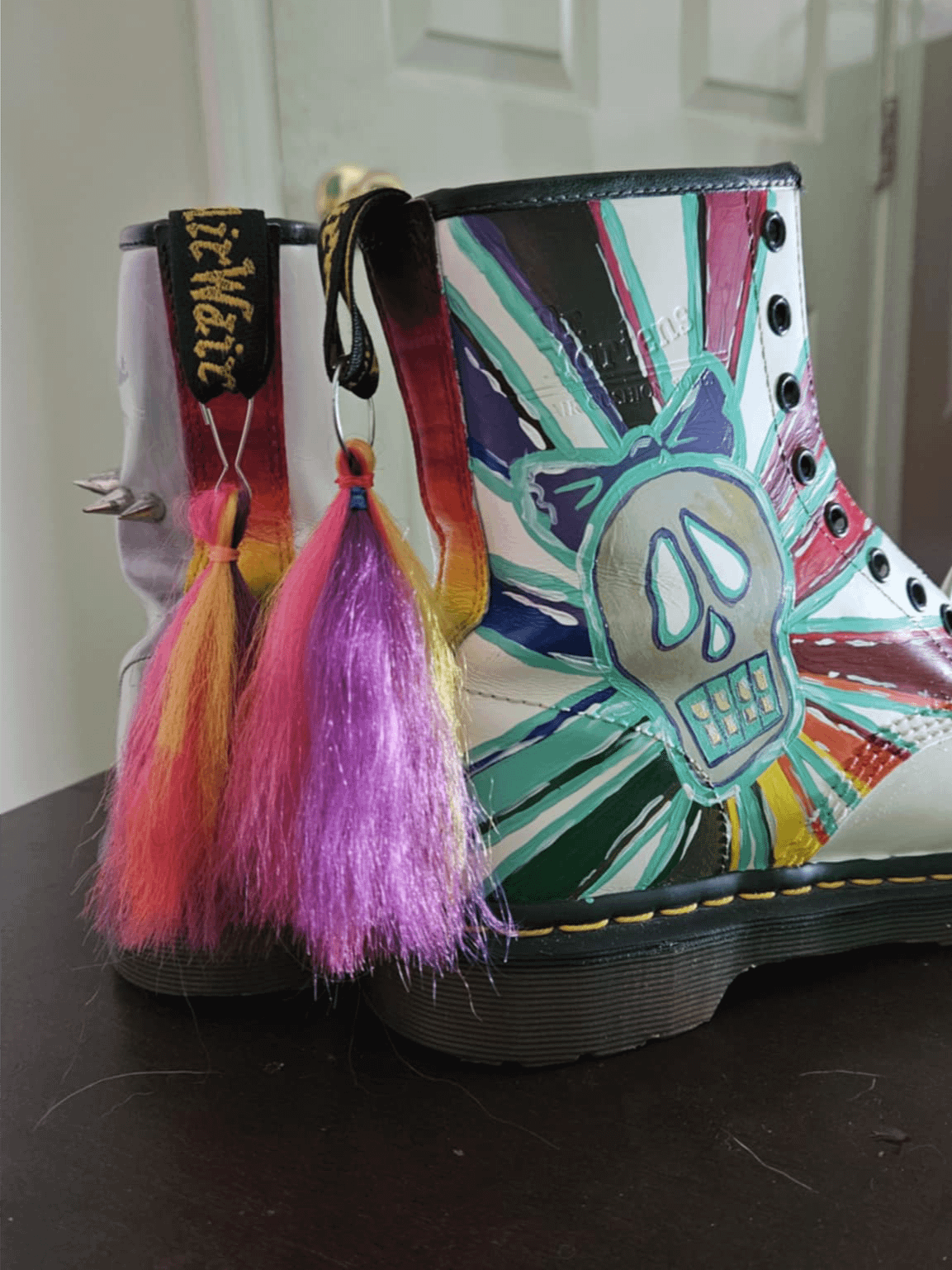 Custom Spiked Doc Martens – “Unicorn Riot” (EU 39) product image (3)