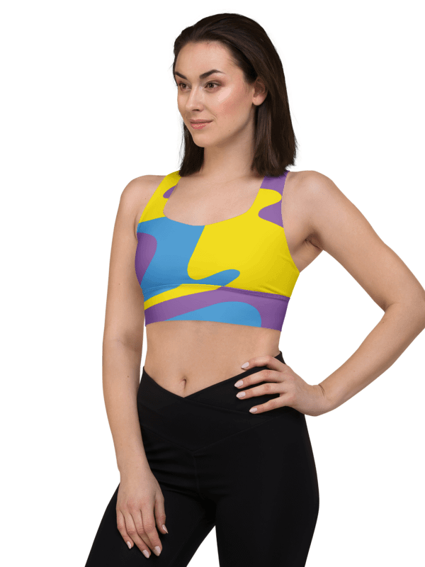 Vibrant Swirl All-Over Sports Bra product image (5)