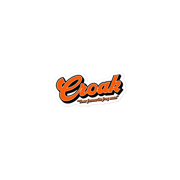 Croak 2024 Text Logo Die-Cut Magnet product image (1)