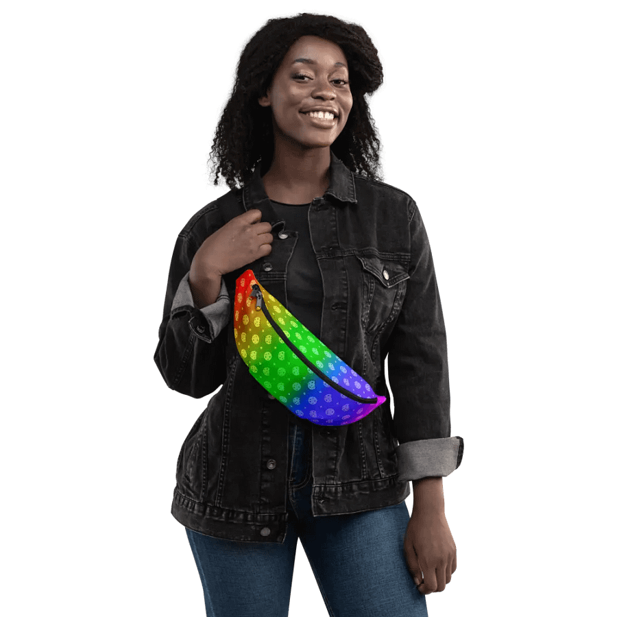 8-Bit Cookie Pattern-Rainbow Fanny Pack product image (2)