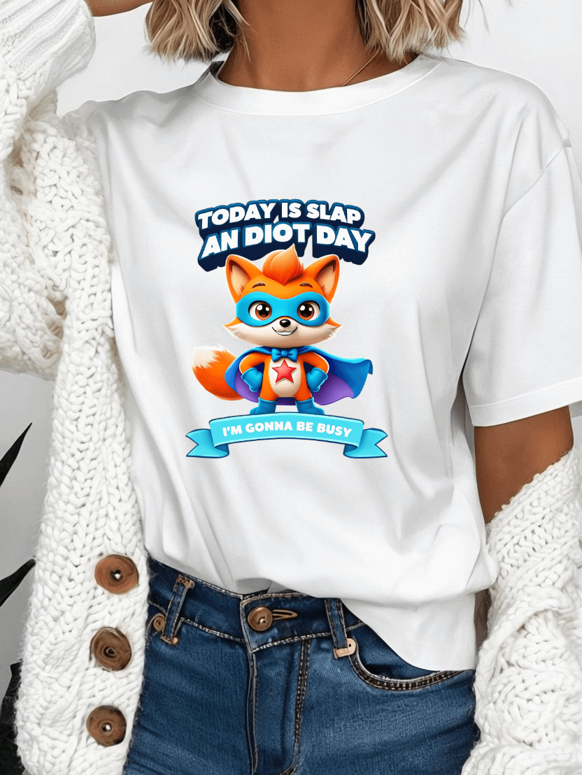 Superhero Fox - Slap An Idiot T-Shirt product image (1)