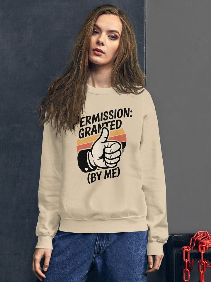 Permission Granted by Me Human Design Manifestor Sweatshirt product image (2)