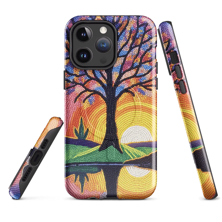 Sunset Tree Reflections Mosaic iPhone® Case product image (4)