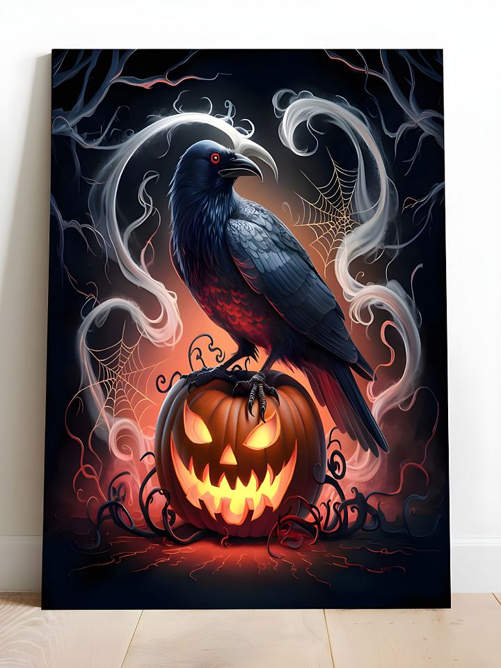 THE HAUNTING CROW HALLOWEEN POSTER product image (1)