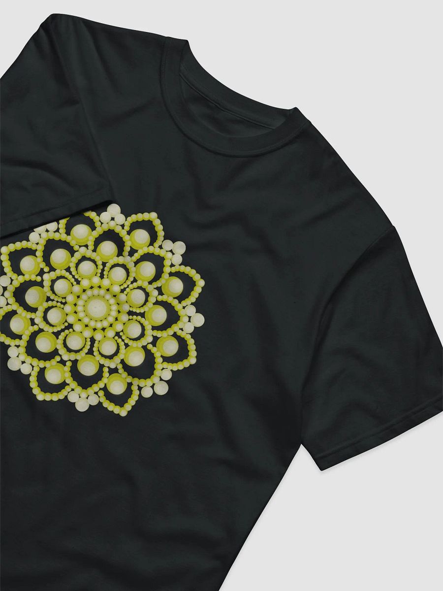 Yellow Flower Mandala Unisex Organic T-Shirt product image (3)