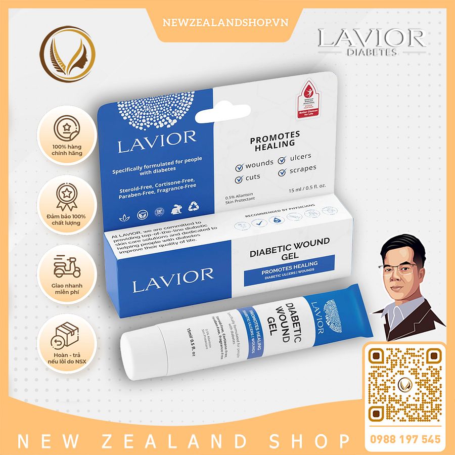 Gel chống loét tiểu đường Lavior D-Care Diabetic Wound Gel 15ml product image (1)