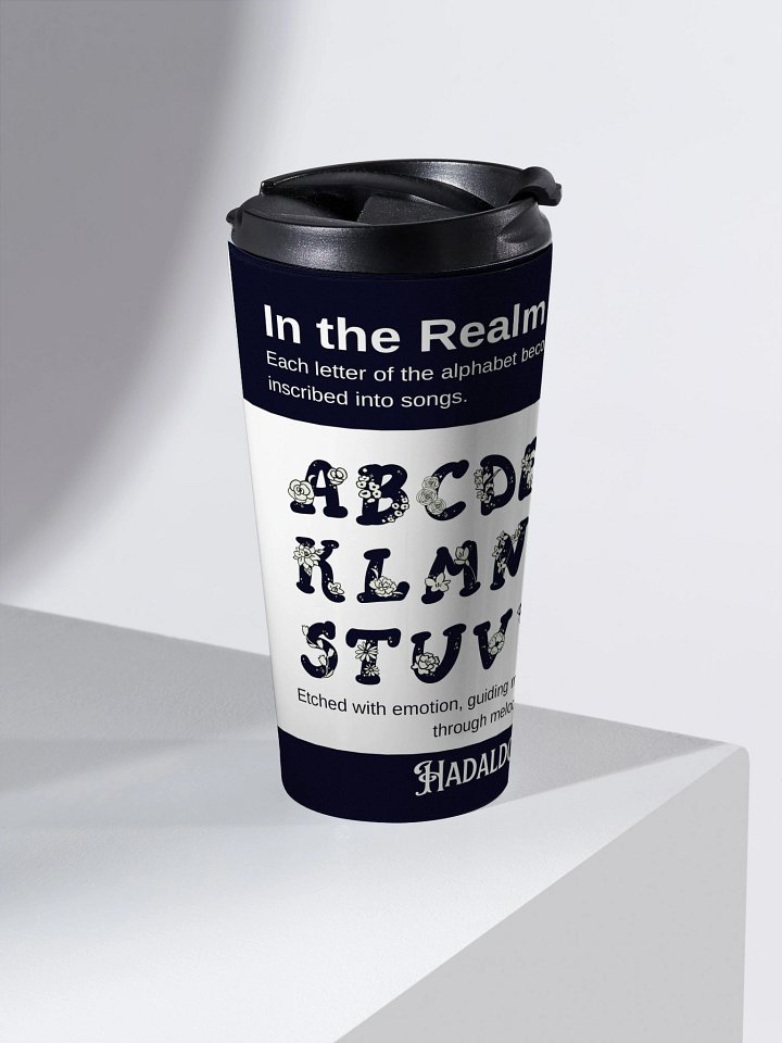 Floral Alphabet Sacred Stainless Steel Mug product image (2)