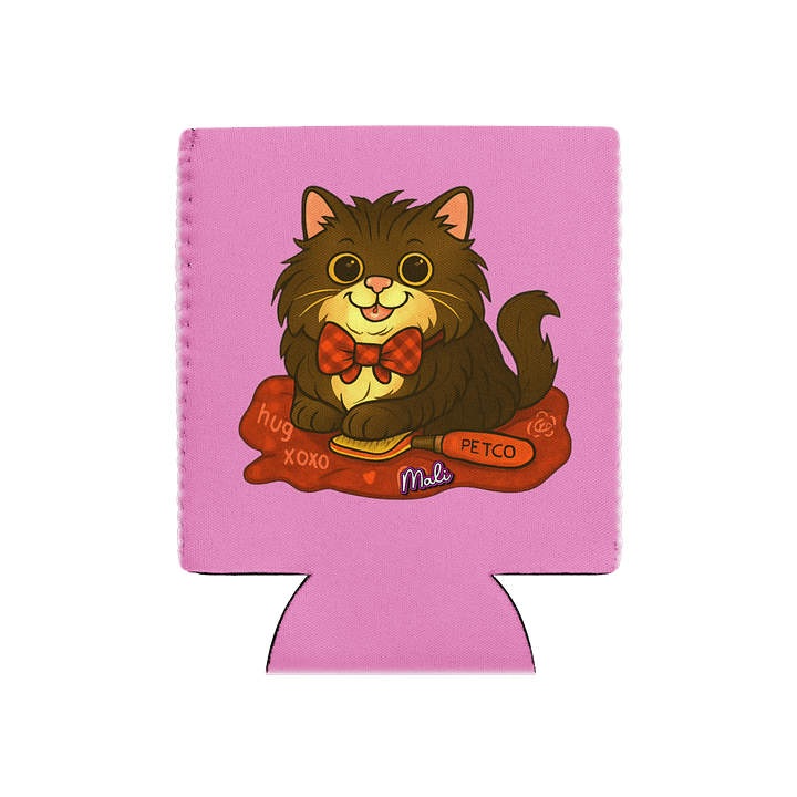 Mali the Axe Cat Hug Coozie Can Cooler product image (1)
