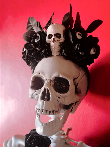 Gothic Headpiece (Skulls & Eyeballs) product image (1)