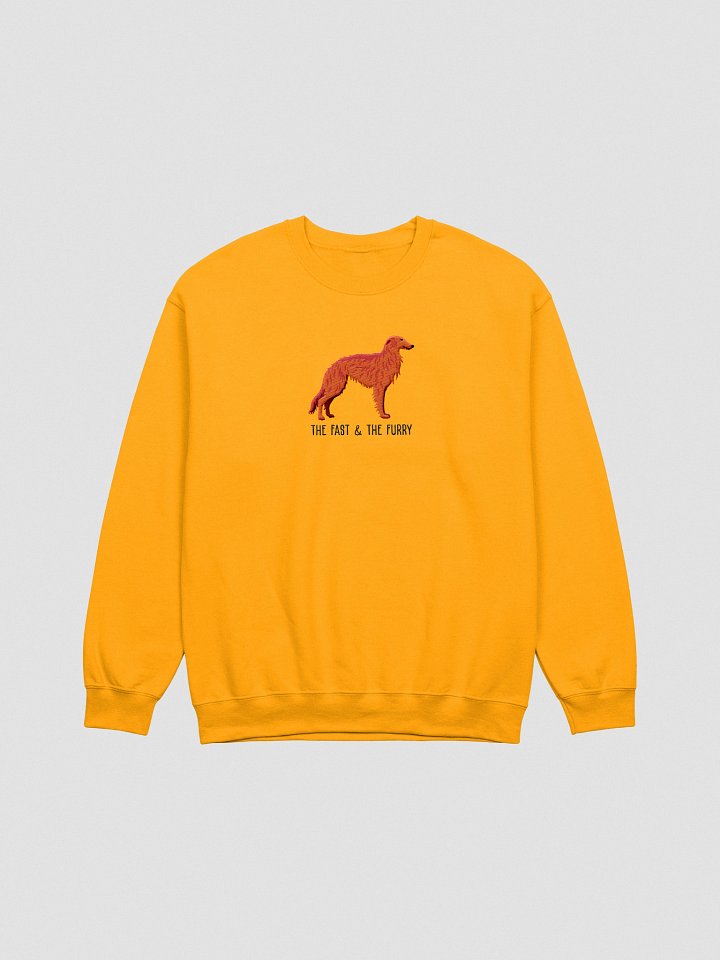 The Fast & The Furry Sweatshirt (Embroidered) of a Silken Windhound(Red) product image (10)