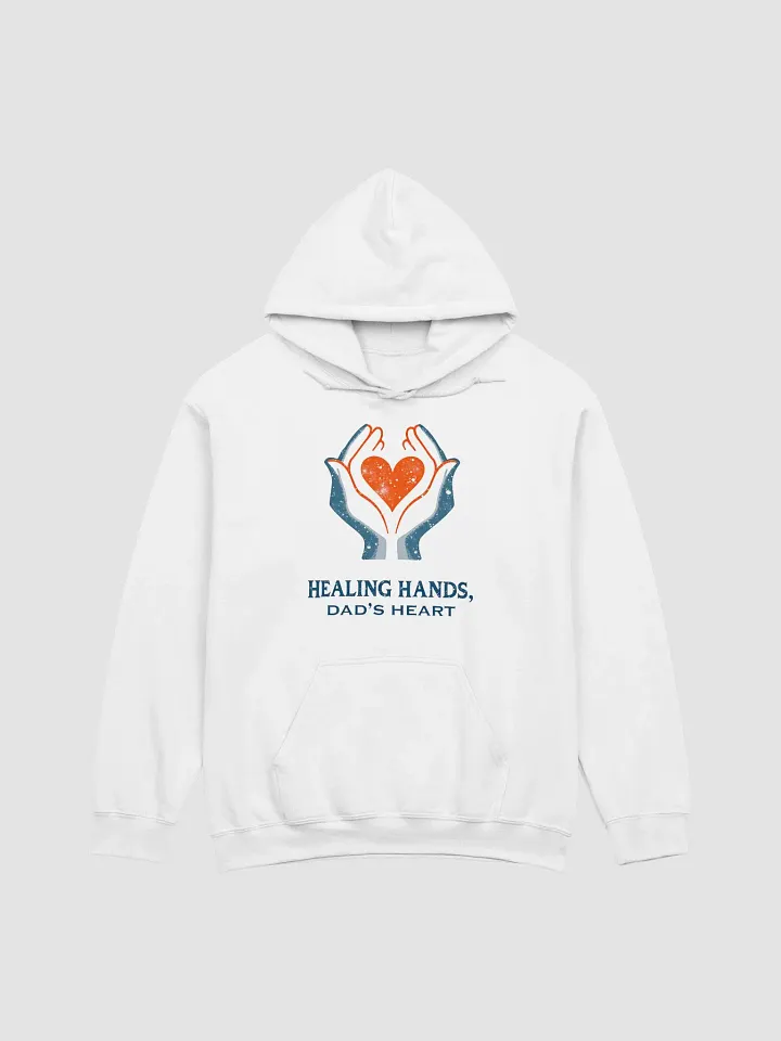 Flaming Heart , Dad's heart, Healing Hands Hoodie product image (4)