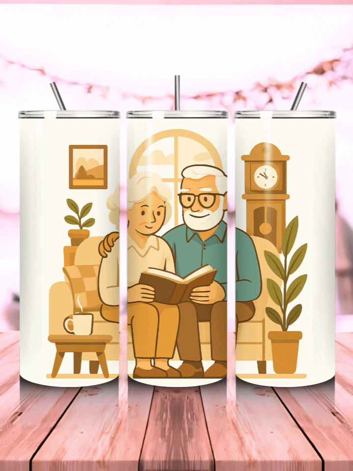 Grandparent Tumbler Wrap PNG – 20oz Skinny Sublimation Design with Heartwarming Quote & Elegant Graphics – Perfect Gift for Grandmas and Grandpas – 300 DPI Instant Digital Download product image (1)