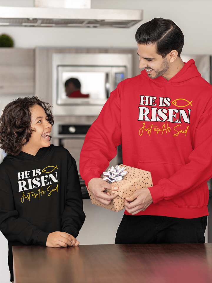 He is Risen, Just as He Said, Christians Easter Gildan Hoodie product image (1)