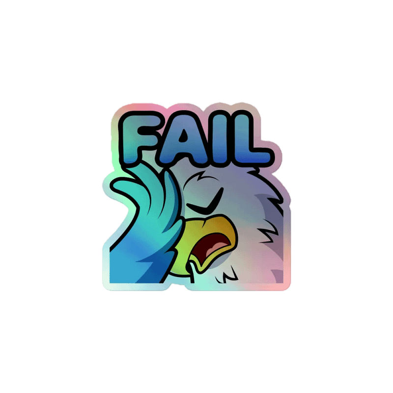MSG Fails Holo Sticker