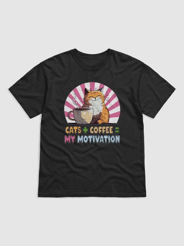 Cats Plus Coffee Equals Motivation T-Shirt product image (5)