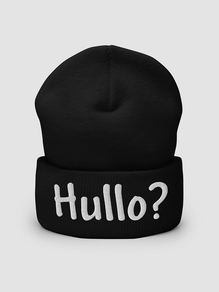 [PixelxKitten] Hullo? Cuffed Beanie in Black and White product image (2)